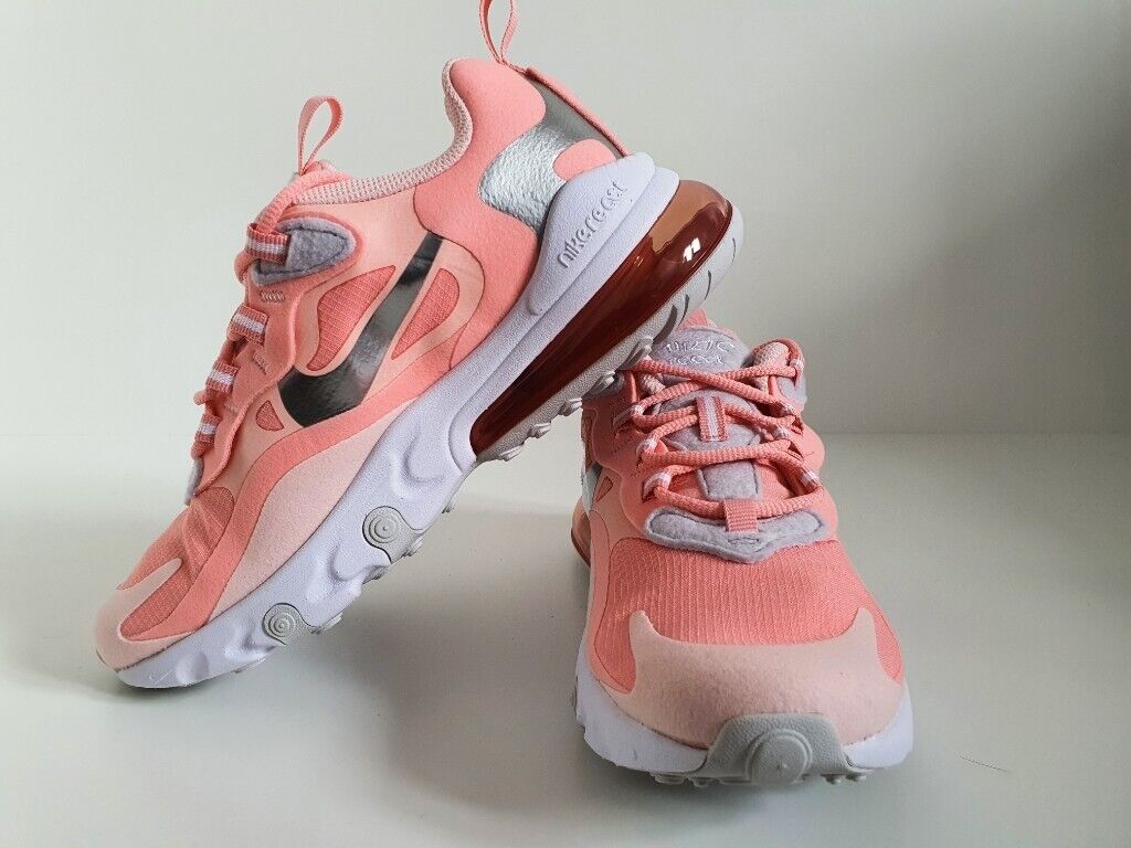 Nike Air max 270 react pink trainers UK 